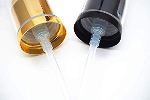 2Pack Foundation Pump Compatible with Maybelline Fit Me Liquid Foundation Makeup (Gold+Black)