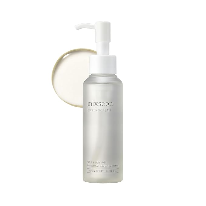 mixsoon Bean Cleansing Oil 3.38 Fl. Oz. / 100ml Lightweight Oil Cleanser Make up Remover for daily skin care routine Korean Glass Skin Care