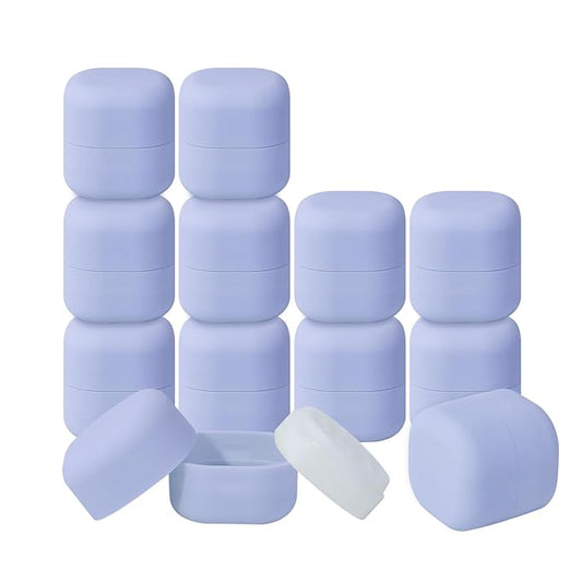 0.25 oz(7g) Empty Lip Balm Square Containers Tubes Lipstick 12 Pieces for Make Natural Lip Balm Lip Care - DIY & BPA FREE (Purple)