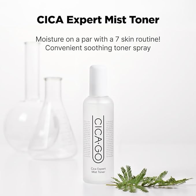 CICA Expert Mist Toner, Alcohol-Free Soothing Facial Mist for Sensitive Skin, Hydrating & Calming Korean Skin Care (5.07 fl.oz/150ml)