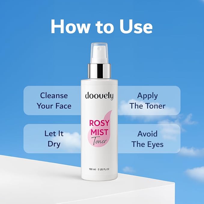 Rosy Mist Hydrating Toner โ 150ml, Rose Water Spray for Face | Refreshing Toner & Face Mist Hydrating Spray for Glowing Skin, Instant Hydration, and Natural Radiance โ All Skin Types.