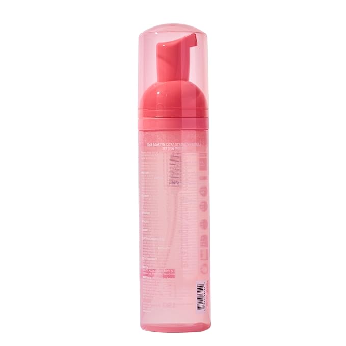 Style Factor EDGE BOOSTER Extra Strength Setting Mousse – Frizz Control, Extra Volume, and Conditioning – 6.4oz Pink Sapphire Mousse for Curly Hair