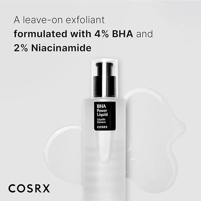 COSRX Niacinamide 2% + BHA 4% Blackhead Exfoliant Toner 3.38 fl.oz / 100ml, Korean Toner, Blackhead Remover, Pore Minimizer for Enlarged Pores, For All Skin Types, Korean Skin Care