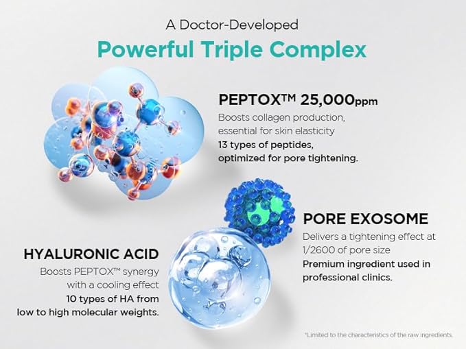 Dr.ninteen V.Peptox Jelly Tonerㅣ13 Peptides 25,000ppm + 10 Hyaluronic Acid(HA) + ExosomeㅣEssence Toner for Pore Tightening & CoolingㅣK-Skincare (5.07 fl.oz.)