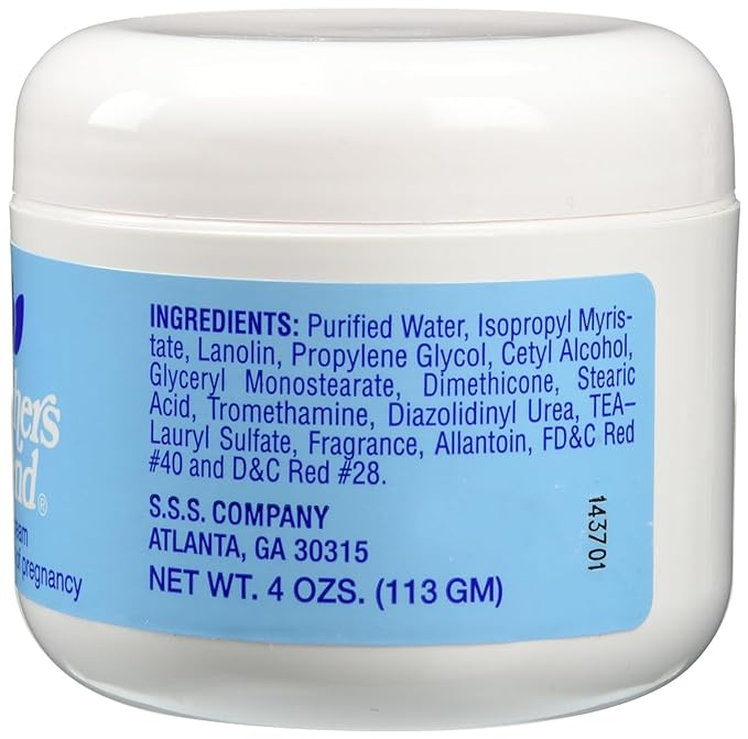 1 Pack of Mothers Friend Body and Skin Cream, for Stretched Tight and Dry Skin of Pregnancy