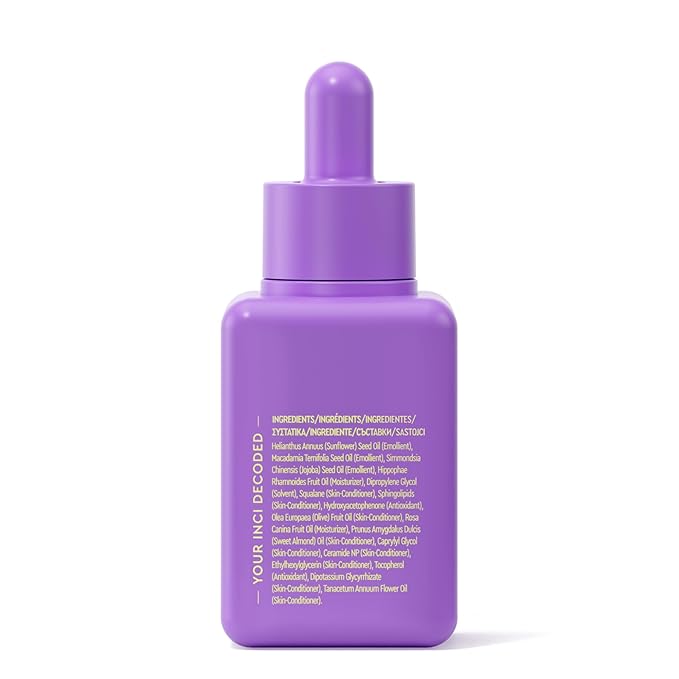 BYOMA Hydrating Recovery Oil - Luxury Face Oil with Squalane, Jojoba Oil & Seabuckthorn Oil - Instant Radiant and Glowy Skin - Barrier Repair Facial Oil - 1.01 fl. oz