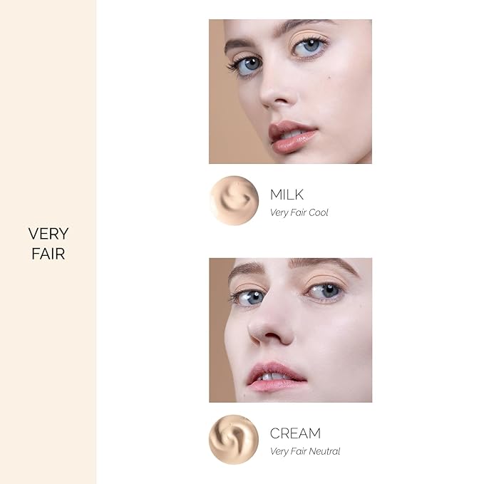 OFIR Skin Satin Medium Coverage Foundation | Vegan | Blue Light Protection | Non-Creasing | 1 FL OZ | (Milk - Very Fair Cool)
