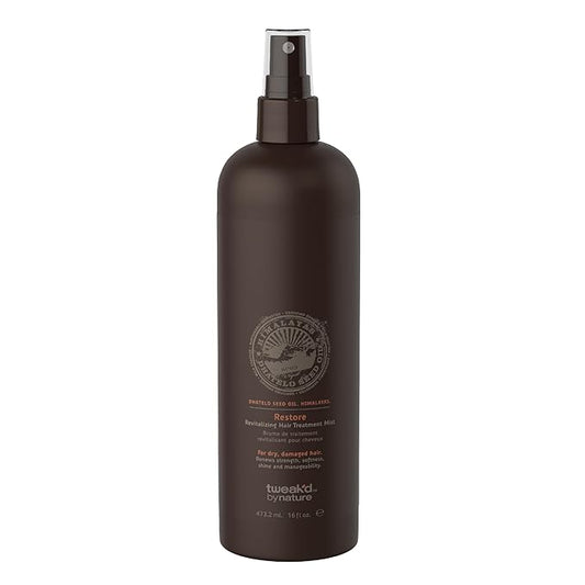 Tweak’d by Nature - Restore Revitalizing Hair Treatment Mist, Strengthens and Protects Hair for Soft Feel and Healthy Shine, Cruelty Free (16 ounces)