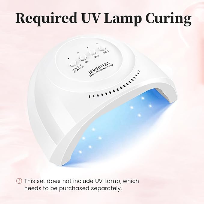 JEWHITENY Poly Nail Gel Set Clear Pink White Neutral Classic Color Poly Extension Gel With Base and Top Coat Slip Solution French Manicure for Home DIY Need U V Lamp Curing