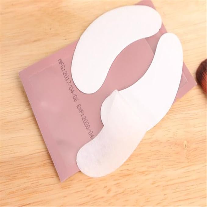 100 Pairs Set,Eye Gel Patches,Under Eye Pads Lint Free Lash Extension Eye Gel Patches for Eyelash Extension (pink)