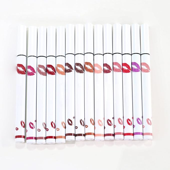 3Pcs Longwear Liquid Lip Liner Stain Marker Pen Set Long Lasting Waterproof, Mocha Light Nude Brown Matte Permanent 24 Hour Lip Liner and Lipstick Combo Color Stay Lipliner All Day Lip Stains peel off