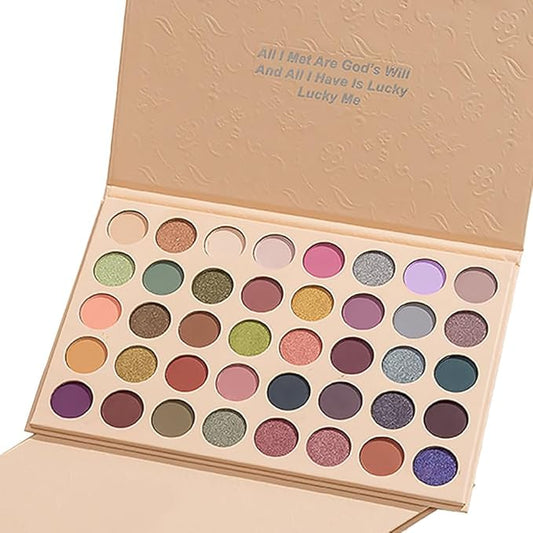 40 Girds Matte Shimmer Colorful Eyeshadow Palette for Teen Girl's Eye Makeup,High Pigmented Eye Shadow Primers Powder Palet de sombras de ojos