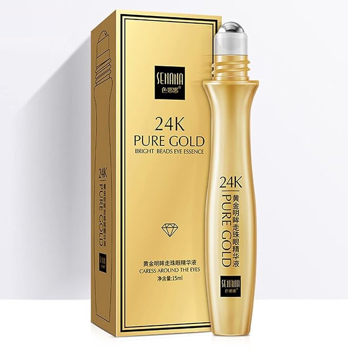 24K Gold Anti-Wrinkle Smoothing Under Eye Cream for Dark Circles, Puffiness, Eye Bag, Anti Aging Correxion Line Daily Cream with Hyaluronic Acid , 15 ML (3)