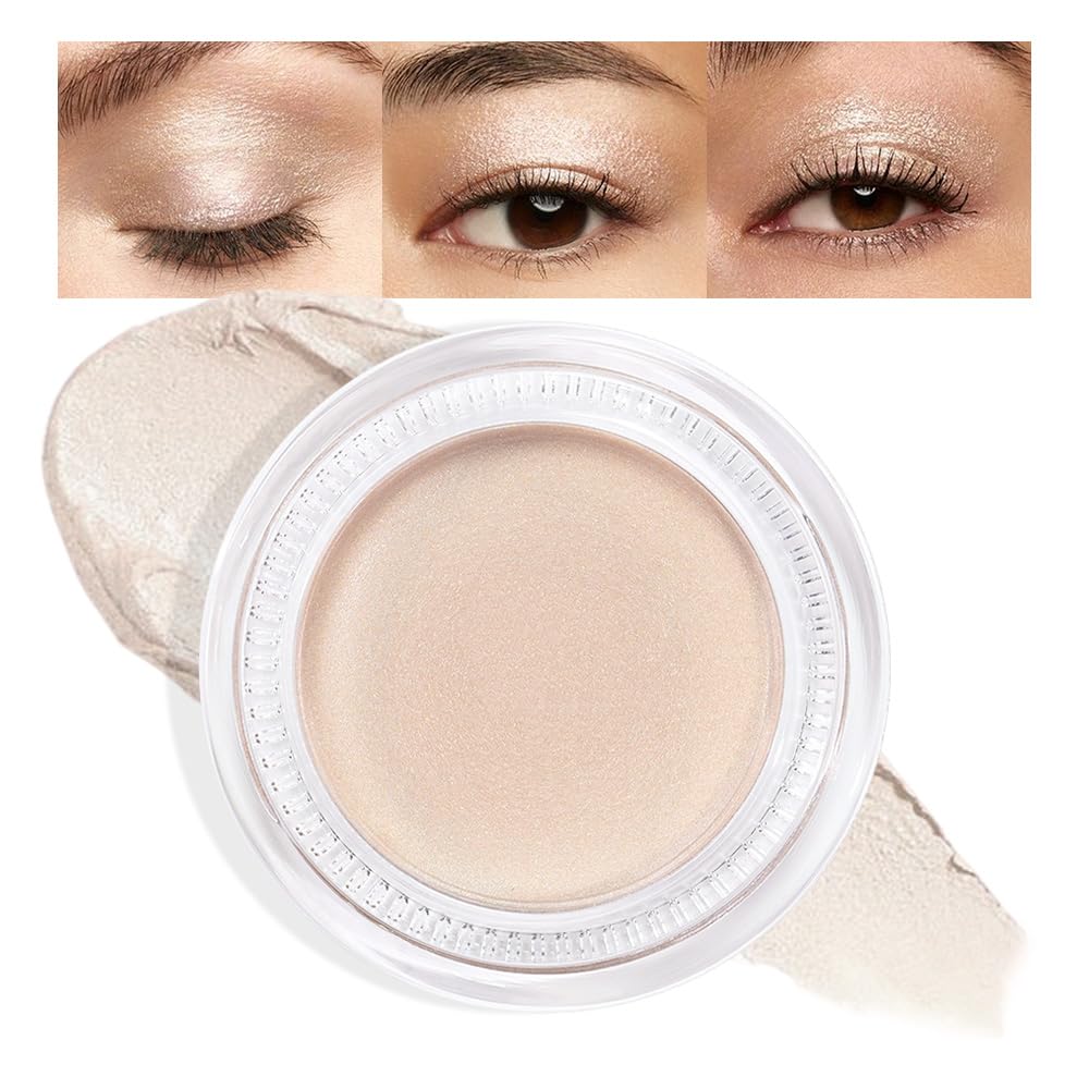Cream Glitter Brulee Shimmer Metallic Eyeshadow Palette Makeup, Natural Single Mini Instant Holographic Eyeshadow For Women, Sombras Crema Para Ojos, Talc, Paraben & Cruelty Free, 705