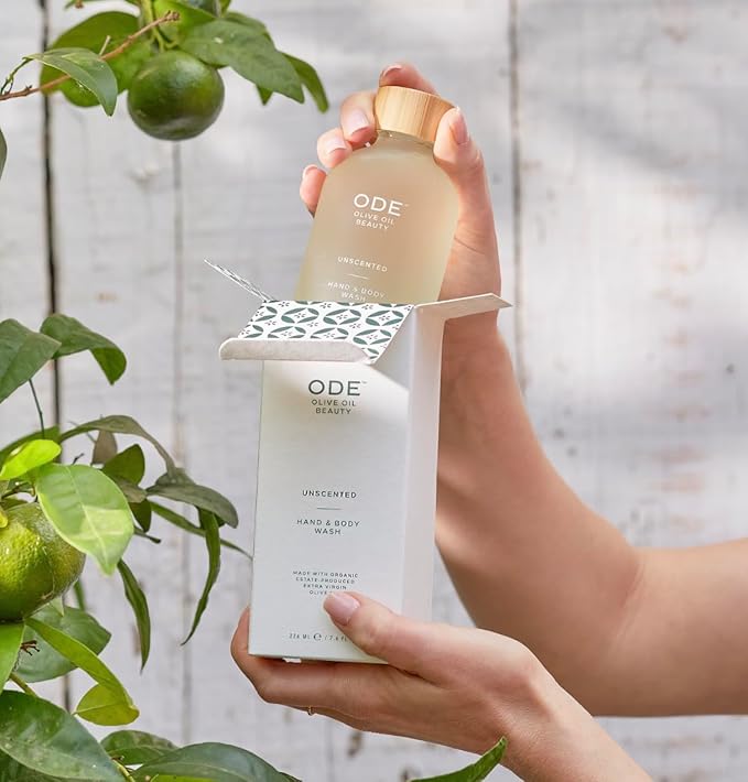 McEvoy Ranch Citrus Hand & Body Wash (2-pack) by ODE Olive Oil Beauty, Organic EVOO, California Made, Nourishing Foaming Wash