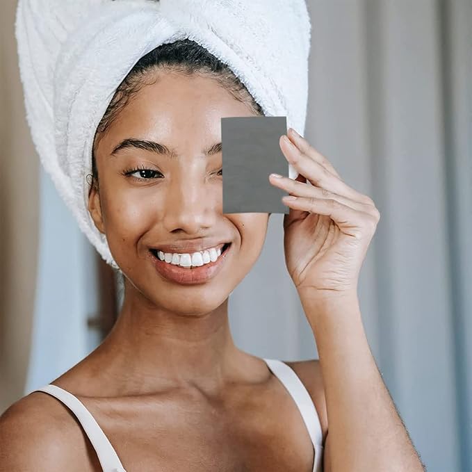 103 PCS Volcanic Roller Oily Skin Oil Control On The Go Volcanic Face Roller Oil Absorbing Volcanic Roller with Oil Blotting Sheet Paper for Oily Skin Care Oil Control Film Tissues(Type1)