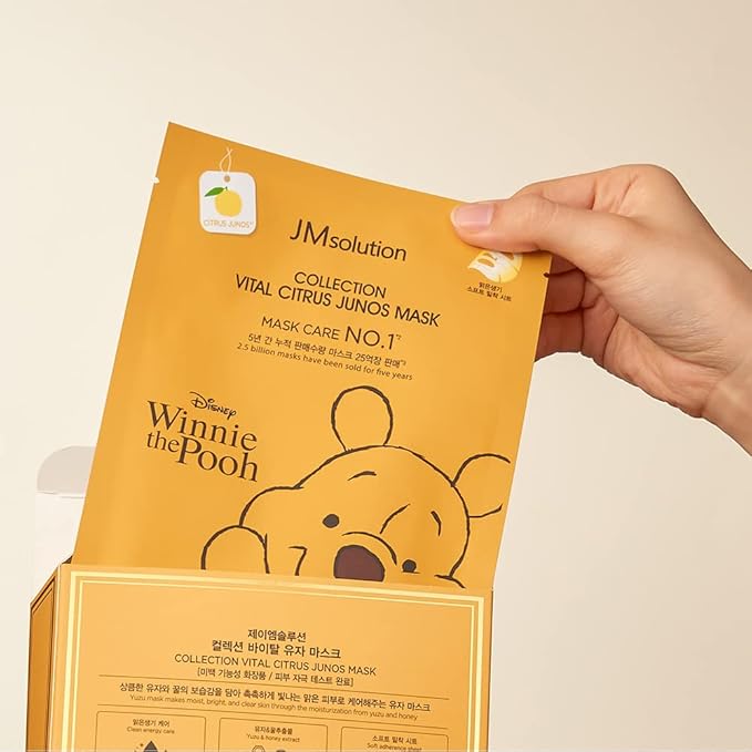 JMsolution Disney Collection Vital C mask- Brightening Elastic -Korean Skin care facial mask 10EA