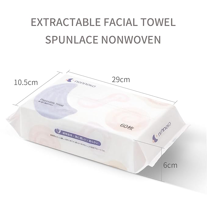 Disposable Face Towel XL Facial Wipes - Organic Vegan Biodegradable Face Towels,Ultra Soft Thick Wash Cloths for Adults and Baby, 100% Cotton Dry Wipes for Washing and Drying