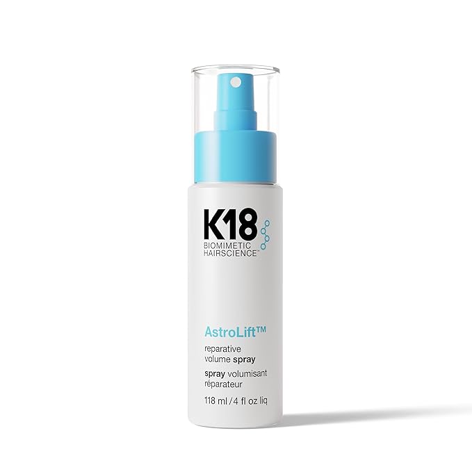 K18 AstroLift™ Reparative Volume Spray, 2-Day Hair Thickening + Hold For Thin, Fine, Fragile Hair, Non-Sticky, Non-Crunchy, Humidity-Resistant Volumizing Spray, 4 Fl Oz