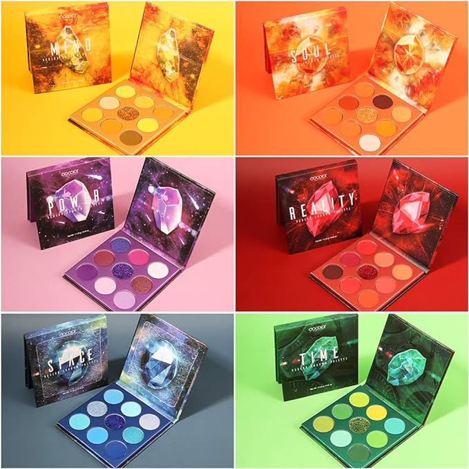 docolor Eyeshadow Palette 54Colors Gemstone Eye Shadow Palette Highly Pigmented Mattes Glitter Shimmers Smokey Cream Powder Blendable Long Lasting Waterproof Colorful Professional Makeup Palette