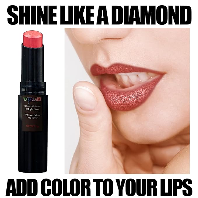 10 Pack Tinted Lip Balm With Glitter Powder Tinted Chapstick - Moisturizing, Soothing, and Repairing Dry and Chapped Lips