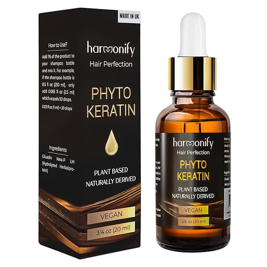 Pure Phyto Keratin Serum, Nourishing and Reviving Damaged Hair and Scalp, Natural, Vegan Phyto Hair Products, Thicker and Healthier Hair in 90 Days, All Hair Types