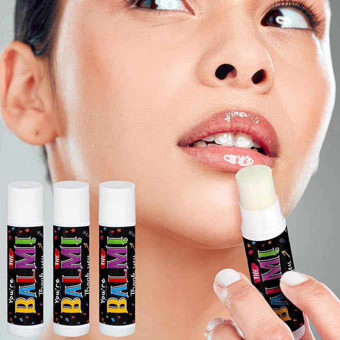 100 Pack Employee Appreciation Gifts Bulk Lip Balms Favors Bulk Small Thank You Gifts Team Appreciation Inspirational Gifts for Women Men Coworkers Staff Teachers Nurses