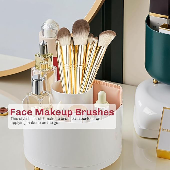 8pcs Gold Makeup Brush Set for All Skill Levels Easy Clean Soft Lint Free Brushes Travel Friendly Kit Foundation Powder Eyeshadow Blush Contour