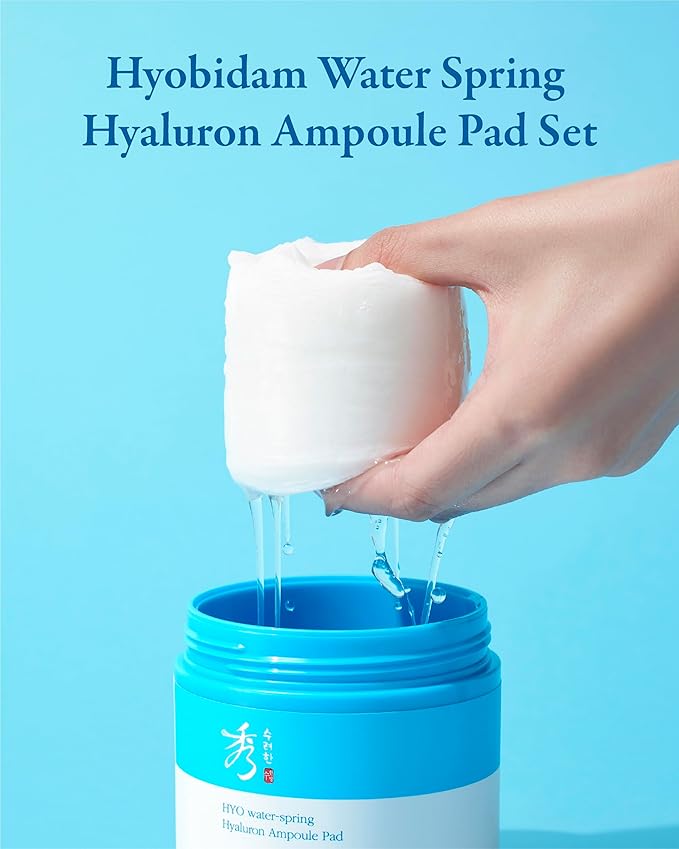 Sooryehan HYOBIDAM Cotton Facial Toner Pads (160 ml/5.41 fl oz * 2 ea) - Gentle Daily Toner Pads for Soothing, Moisturizing, and Exfoliating. Hyaluronic Acid. Korean Skin Care