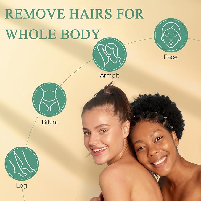 1.3Lb/21oz Wax Beads for Brazilian, Eyebrow, Face, Bikini, Legs, Arms Waxing - 6 Packs with 10 Wax Spatulas for Women and Men