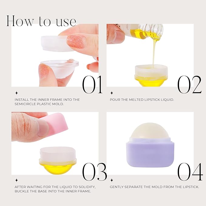 0.25 oz(7g) Empty Lip Balm Square Containers Tubes Lipstick 12 Pieces for Make Natural Lip Balm Lip Care - DIY & BPA FREE (Purple)