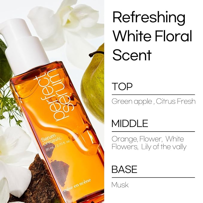 Mise En Scene PerfectSerum Original - HairOil for Frizzy & Dry, Hydration and Nutrition Hairy Essence for Damage Care, Korean HairCare Product, Hair Serum 2.71 Fl. Oz.