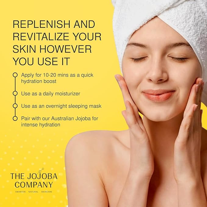 The Jojoba Company Water Toning Mist With Pure Jojoba Leaf Extract & Vitamin C - Hydrating, Toning & Firming - Antioxidant Protection - Reduces Pore Size - For Thirsty, Dehydrated & Dry Skin - 50ml