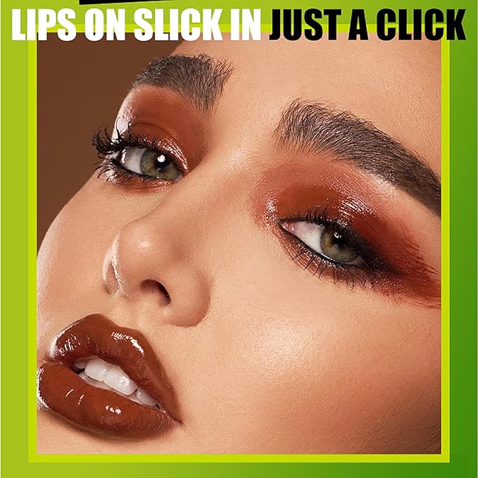 3 Colors Slick Click Lip Balm Set Hydrating Jelly Lipstick Tinted Lip Stain Lip Gloss, Moisturizing, Lightweight, Buildable, Pigmented Vegan Lip Balm, Glossy Lip Makeup for Girls (A)
