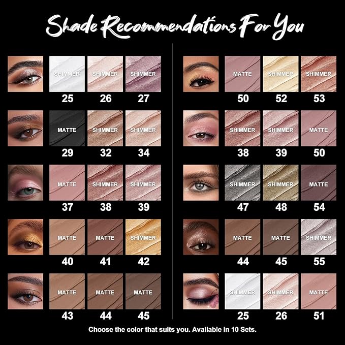 FOCALLURE 3PCS Cream Eyeshadow Stick Sets,Matte and Shimmer Eye Brightener, High Pigmented Crease-proof Pencil,Long Lasting Eye Shadow Highlighter Makeup,Starlight Pink