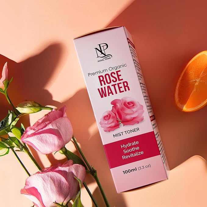 Rose Water 100ml, Refreshing Facial Mist for All Glowing Skin and Hair Types (Pack of 1)