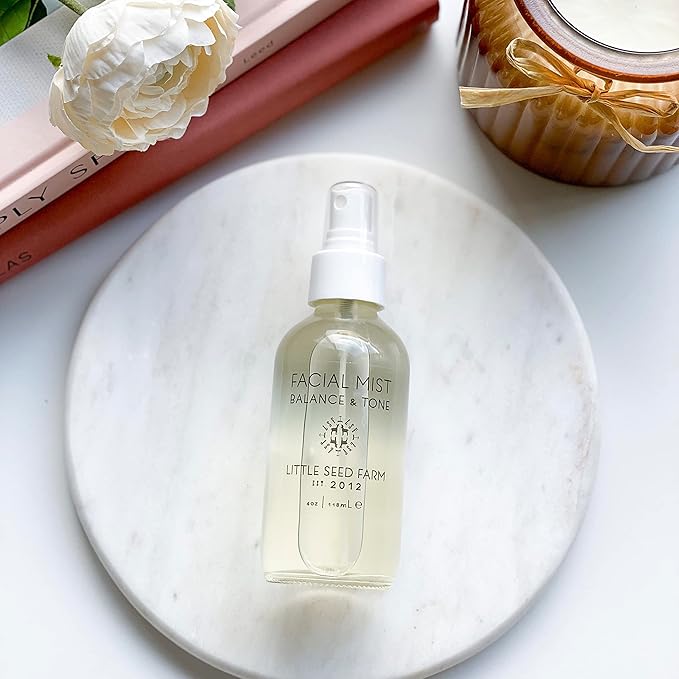 Little Seed Farm Balancing Facial Mist & Toner – Witch Hazel Toner & Pore Minimizer, Net Wt. 4 fl oz | 118ml