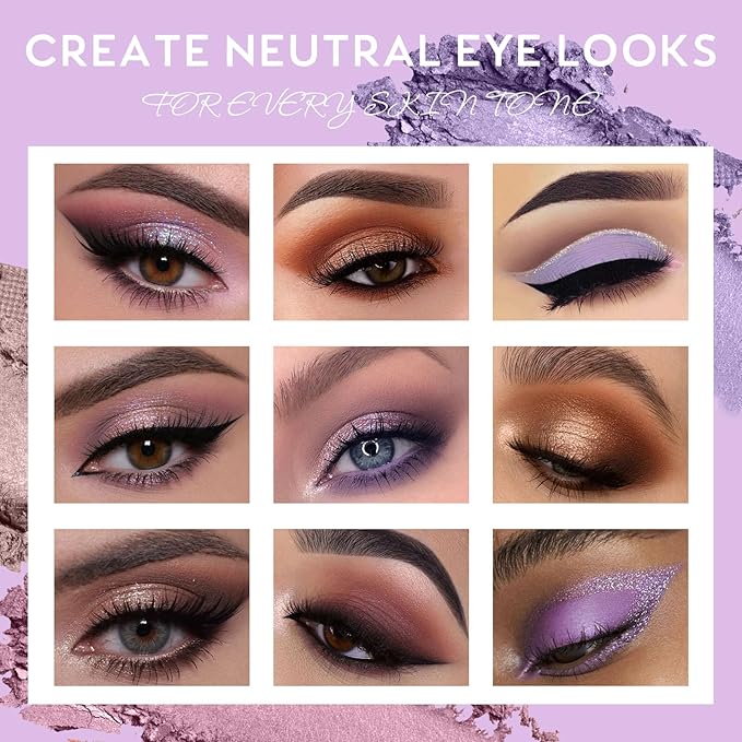 UCANBE Neutral Eyeshadow Palette, 15 Colors Nude Matte Shimmer Reflective Glitter Eye Makeup Pallet, Blendable Natural Warm and Cool Pigments Sombras De Ojos Gift Kit