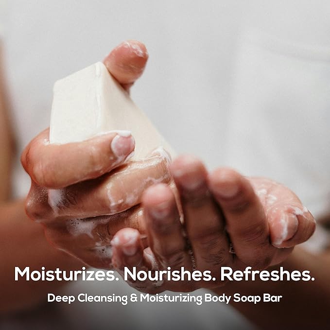 MARLOWE. No. 105 Bar Soap for Men 7 oz (12 Bars) Moisturizing Body Soap, Nourishing & Refreshing with Natural Extracts, Shea Butter, Olive Oil & Green Tea Extracts, Original Sage & Fir Scent