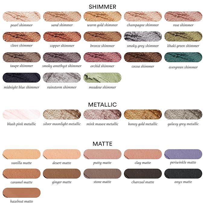 Julep Eyeshadow 101 Crème-to-Powder Waterproof Eyeshadow Stick Duo – Long-Lasting, Crease-Proof, Easy Apply with Built-in Smudger - Blush Pink Shimmer & Mink Mauve Shimmer