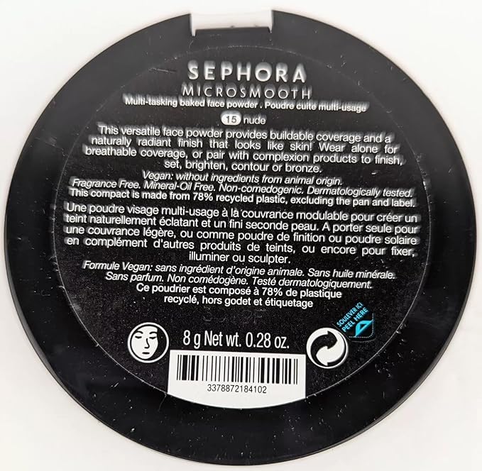 SEPHORA COLLECTION MicroSmooth Baked Foundation Face Powder (15 Nude)