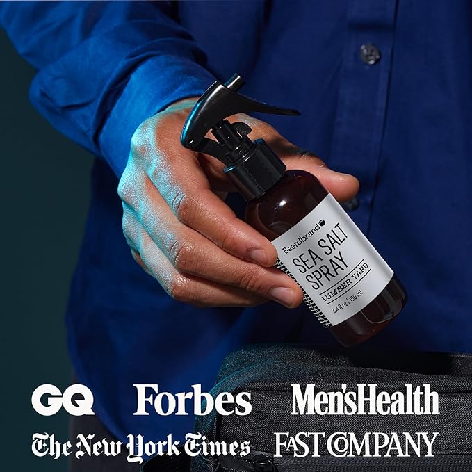 Sea Salt Spray for Men – Hair Texture Spray Adds Instant Volume, For Lightweight Natural Textured Look, Lumber Yard Scent, Achieve Effortless Style & All-Day Hold