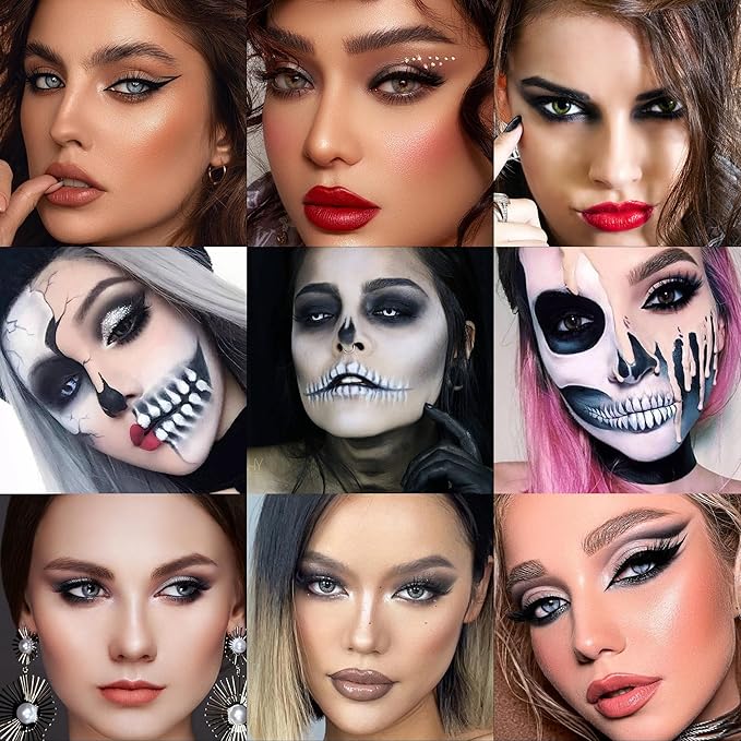 docolor Eyeshadow Palette 9 Colors Black Eyeshadow Gemstone Shadow Palette Highly Pigmented Mattes Shimmers Smokey Glitter Cream Colorful Powder Blendable Long Lasting Waterproof Makeup Palette