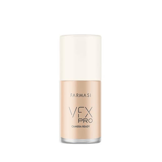 FARMASi Vfx Pro Foundation, Full Coverage Liquid Cream, Lightweight Long Lasting Coverage, Breathable Skin Moisturizer with Color True Matte Blending, Face Makeup, 1 fl. oz / 30 ml - Cool Medium 06