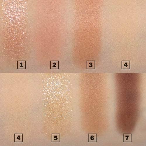 Espoir Real Eye Palette #1 Peachy Like (Warm Peach Color Filter) | Multi-Use Long-Lasting Colors with Sparkling Glitter for Eyeshadow Base and Cheeks Makeup