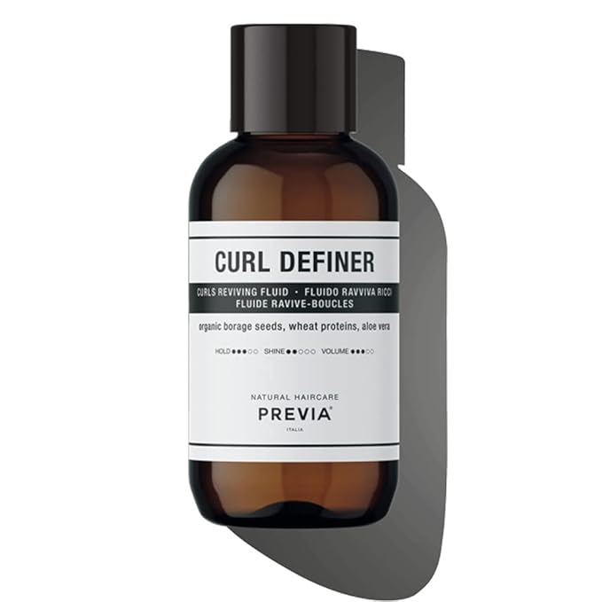 PREVIA Curl Definer Hydrating Serum for Curly Hair – Vegan Oil for Frizz Control, Moisturizing & Enhancing Curls – Sulfate-Free, Paraben-Free,Natural Ingredients for Soft, Shiny,Bouncy Curls 3.38 oz