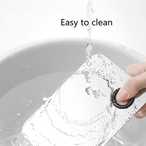 2pcs Stainless Steel Cosmetic Makeup Palette, Upgrad Stainless Steel Metal Makeup Palette with Spatula Artist Tool for Mixing Foundation Nail-Art (A)