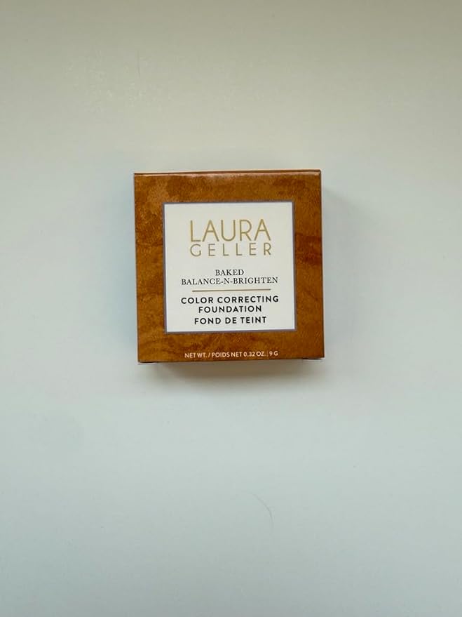 LAURA GELLER NEW YORK Baked Double Take Powder Foundation - Tan - Buildable Medium to Full Coverage - Matte Finish
