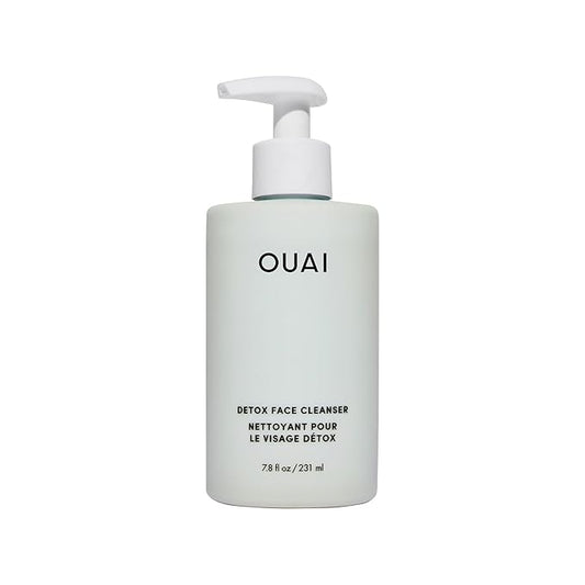 OUAI Detox Facial Cleanser - Deep Cleansing Face Wash with Glycolic Acid, Niacinamide & PHA - Removes Sweat, Dirt & Oil Without Drying - Gentle Face Cleanser for Post-Workout (7.8 Fl Oz)
