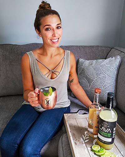 (3 Pack) LAVA Premium Spicy Moscow Mule Mix by LAVA Craft Cocktail Co., Made with Ginger Beer, Key Lime Juice, Real Ginger Puree, No Artificial Sweeteners, Ready to Use, 1-Liter (33.8oz) Glass Bottle